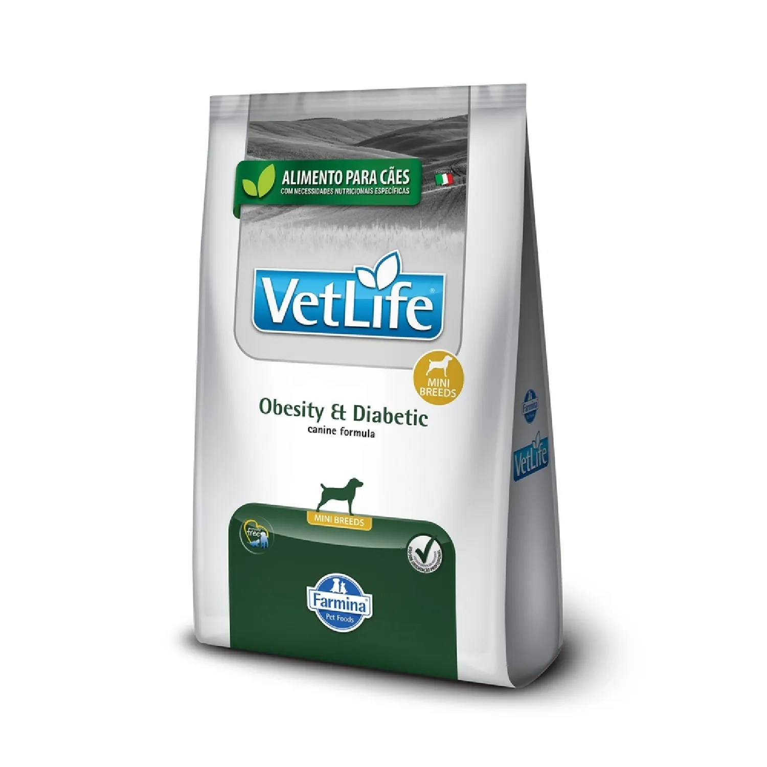 Ração Vet Life Natural Mini Canine Obesity e Diabetic